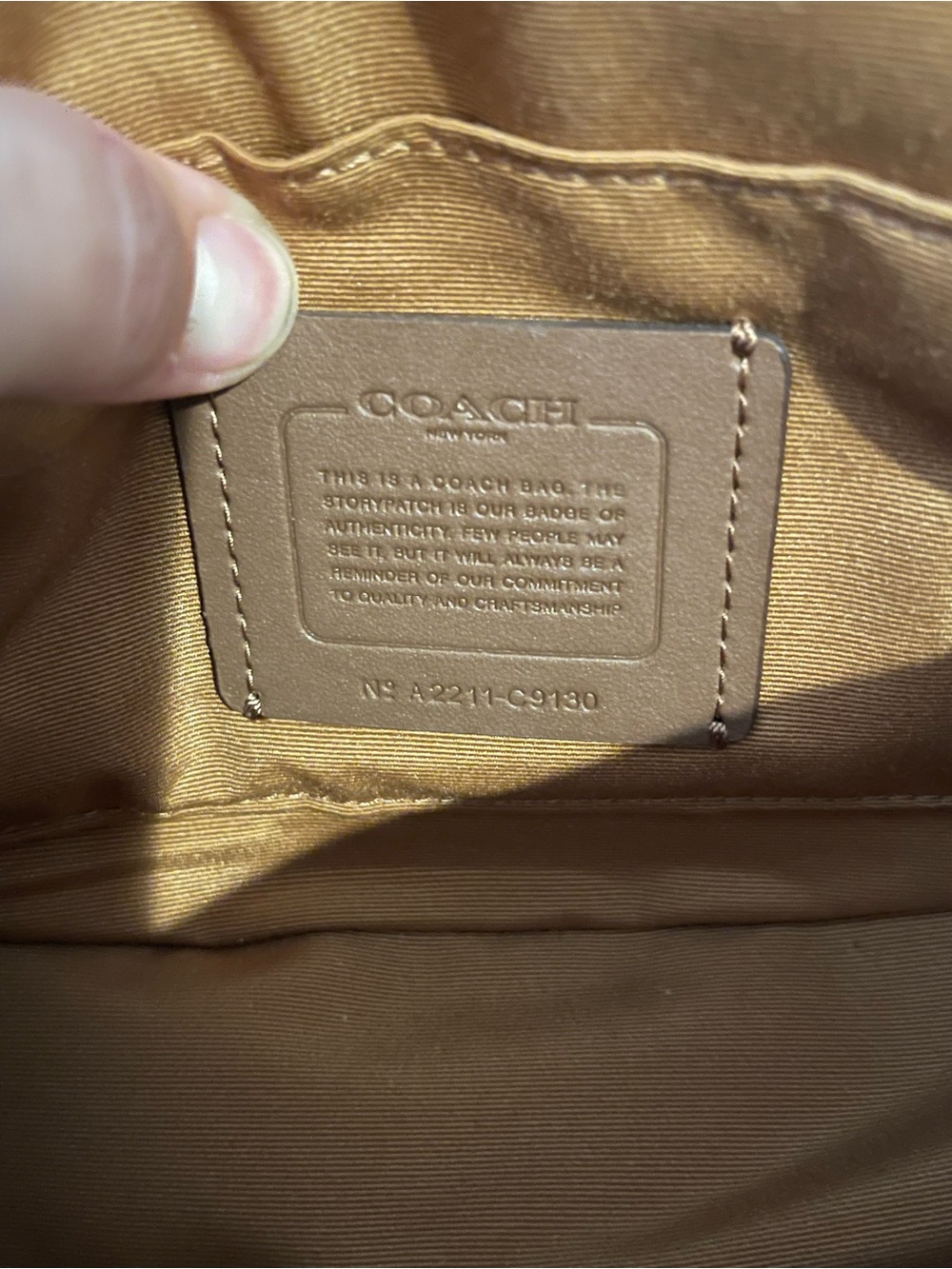 Coach Pebbled Leather Crossbody in Peach with Pink Trim - Picture 12 of 15
